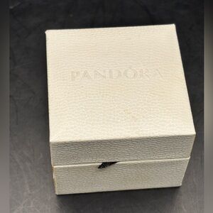 Pandora White Textured charm box Empty